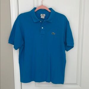 Lacoste Men's Blue Polo Shirt size small